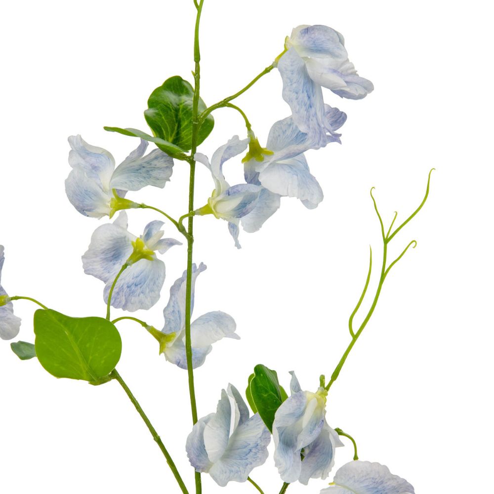 Eleganza Artificial Sweet Pea Spray- Light Blue