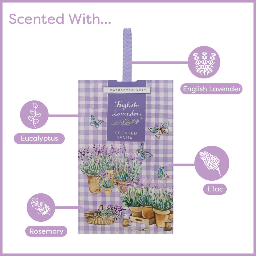Heathcote & Ivory English Lavender Scented Sachet - FG6743