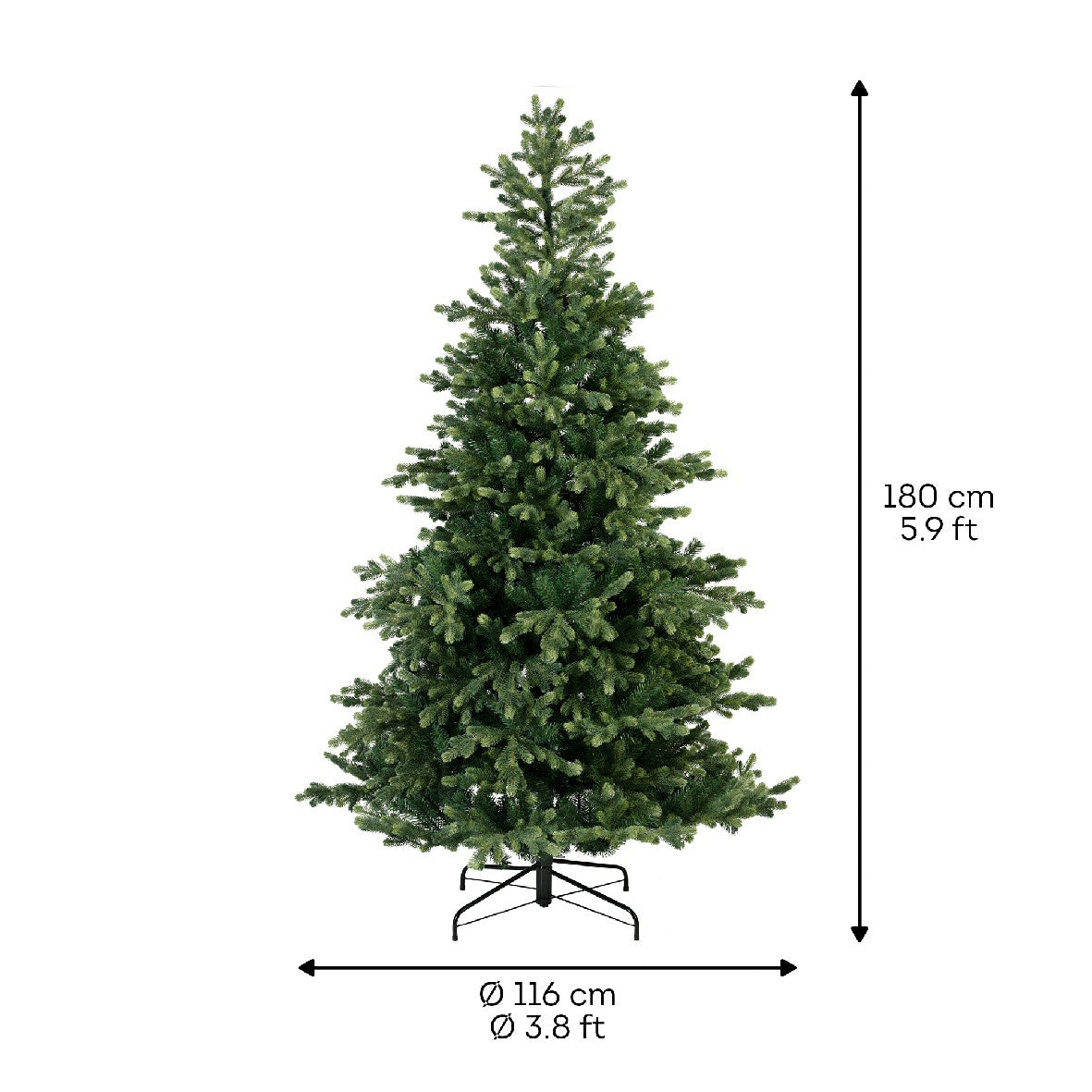 Everlands 1.8m (6ft) Geneva Fir Artificial Christmas Tree - 684301
