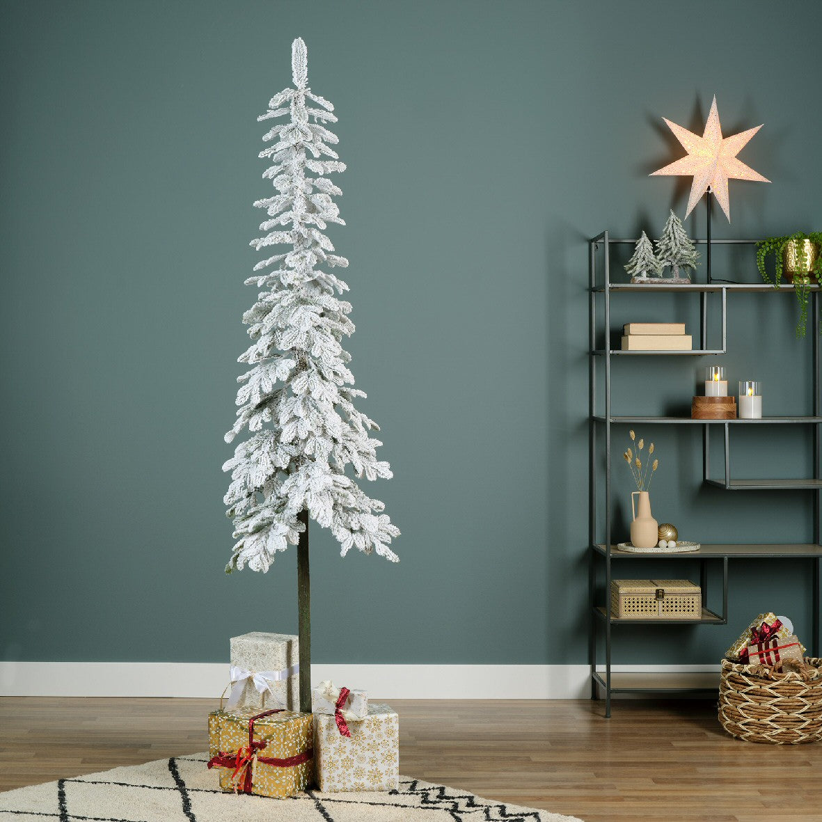 Everlands 1.8m (6ft) Snowy Alpine Fir Artificial Christmas Tree - 680081