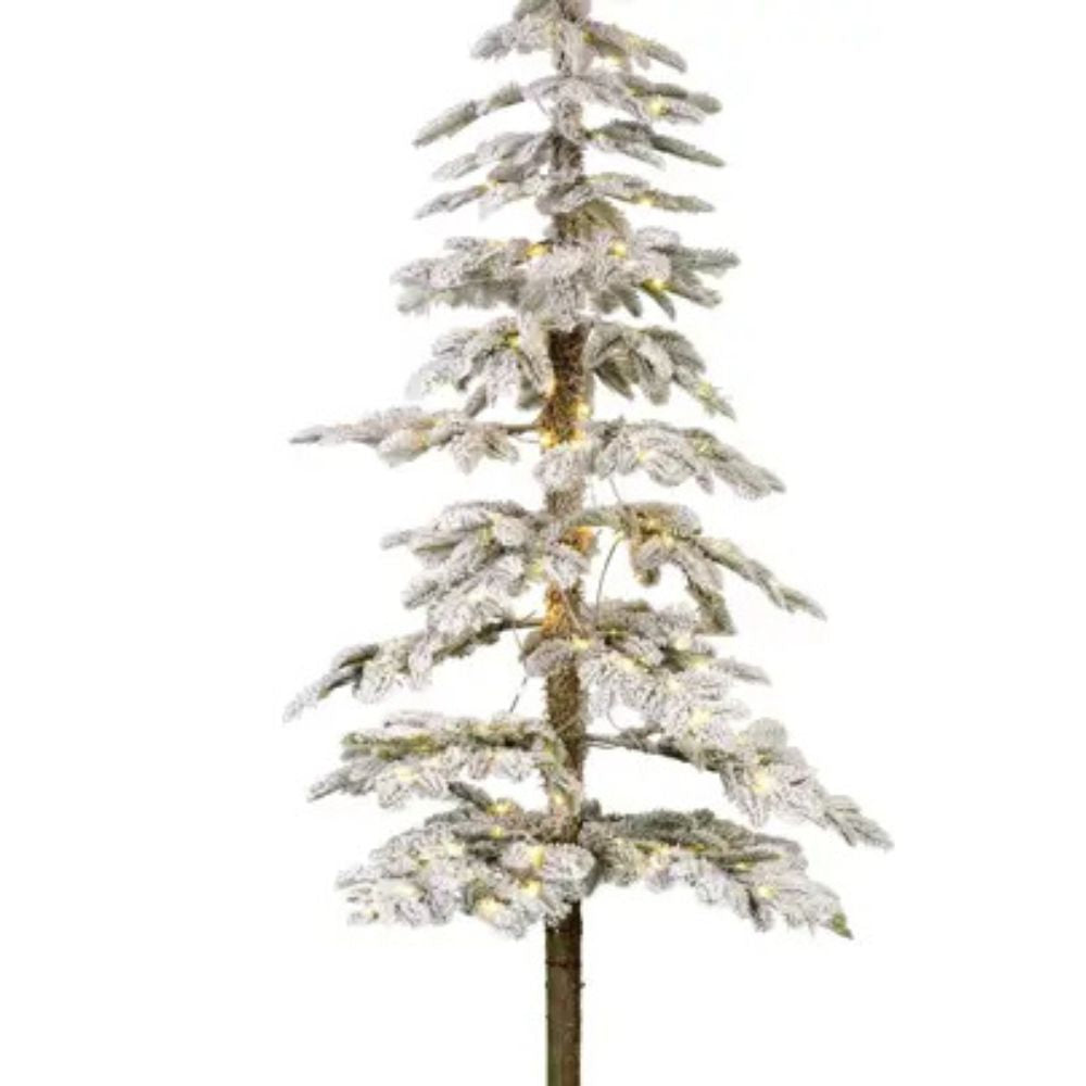 Everlands 1.8m (6ft) Snowy Alpine Fir Pre-Lit Christmas Tree