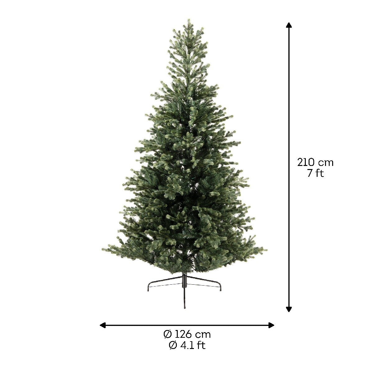 Everlands 2.1m (7ft) Geneva Fir Artificial Christmas Tree - 684302