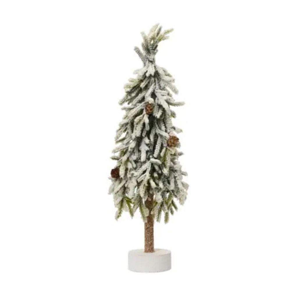 Everlands 45cm Mini Merry Snowy Fir Tree - 689667