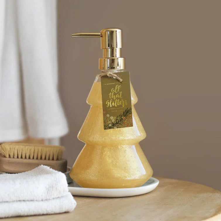 The Somerset Toiletry Co Soap 500ml Gold Sandalwood Festive Glitter Hand Wash