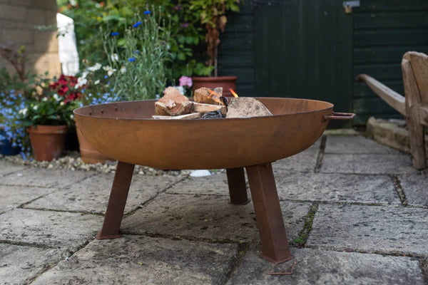 Woodlodge 75cm Rust Effect Glasto Fire Pit