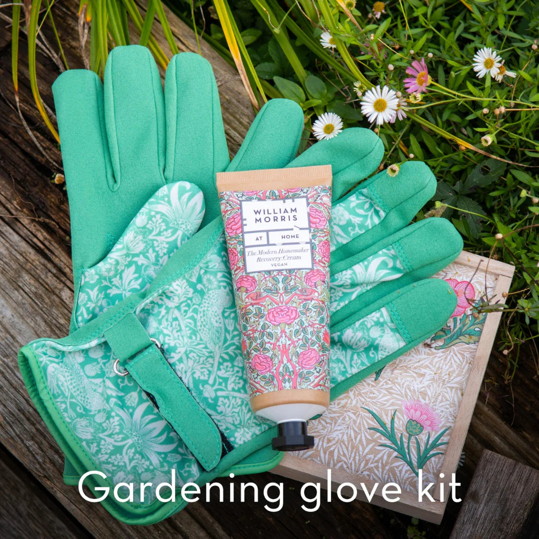 William Morris The Modern Homemaker Gloves & Hand Cream in Wooden Box - FG4927