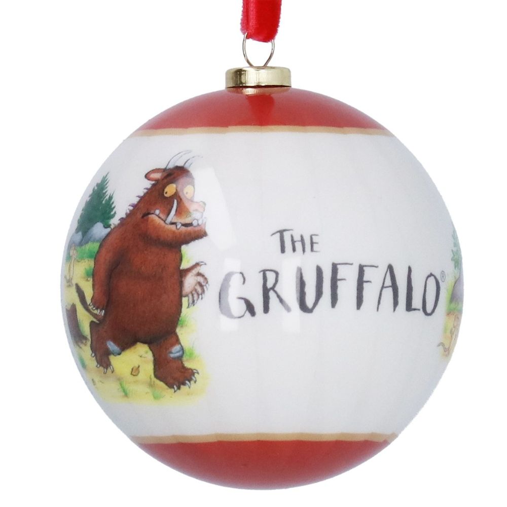 Gisela Graham 8cm The Gruffalo & Mouse In Woods Acrylic Bauble