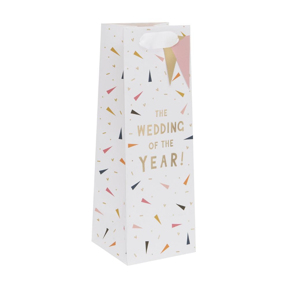 Glick The Wedding of the Year! Design XL Bottle Bag - White