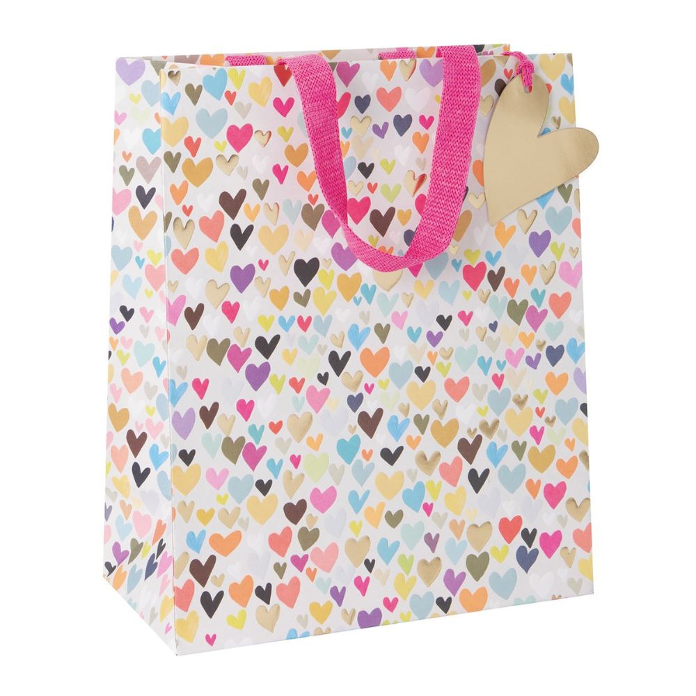 Glick 22.5cm Besotted Hearts Medium Gift Bag