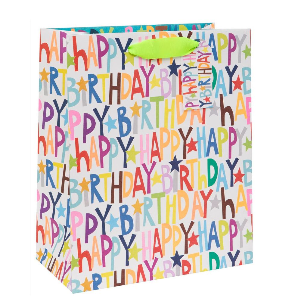 Glick 31cm Happy Birthday Large Gift Bag