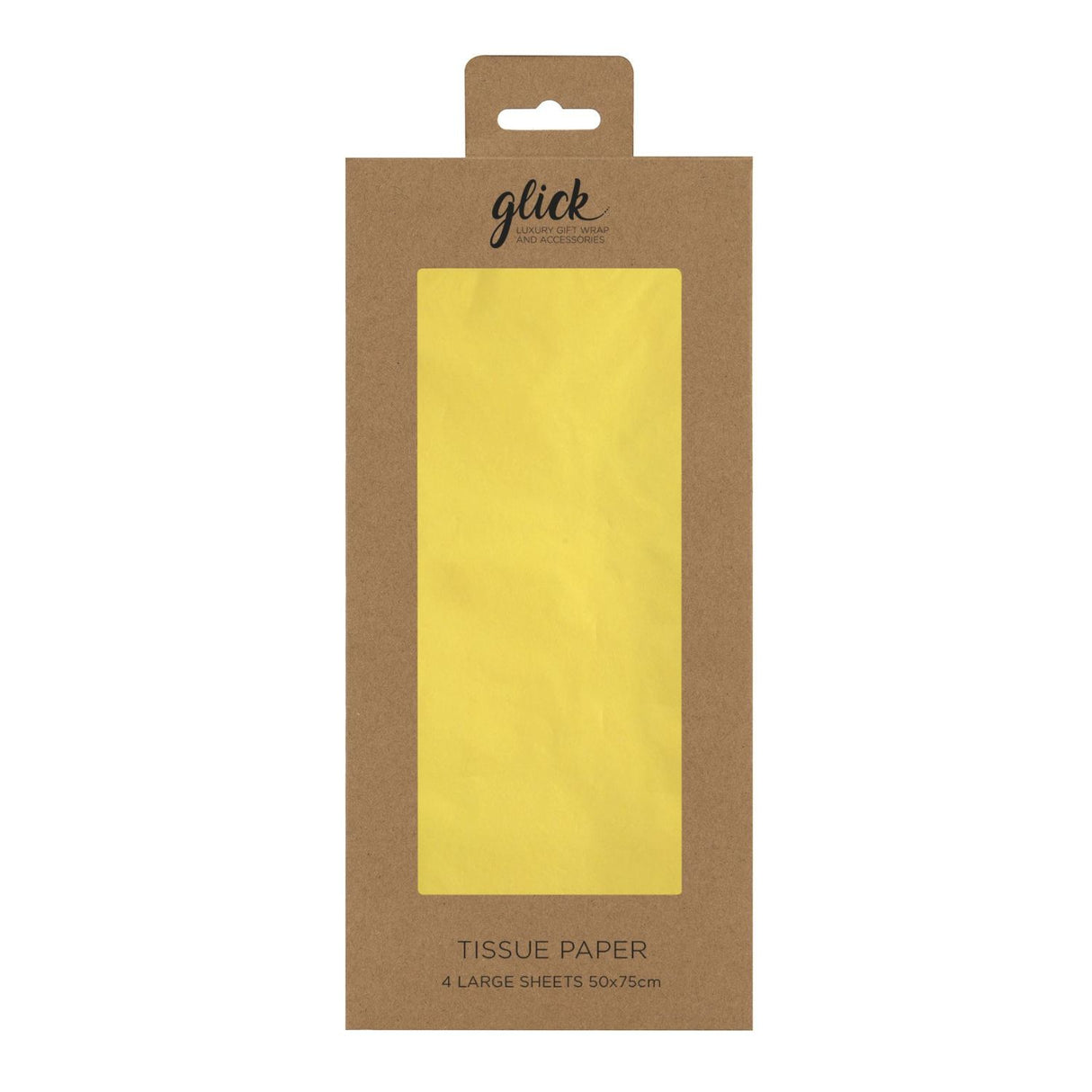 Glick Tissue Paper Large Sheets - (Pack of 4) - Lemon