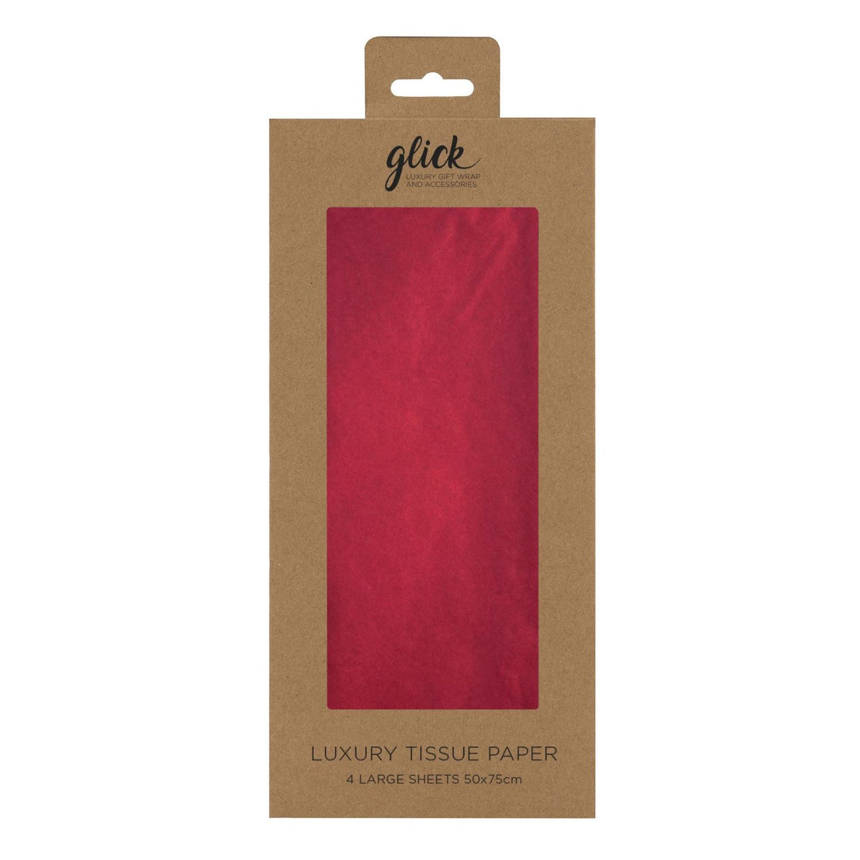 Glick Tissue Paper Large Sheets - (Pack of 4) - Red