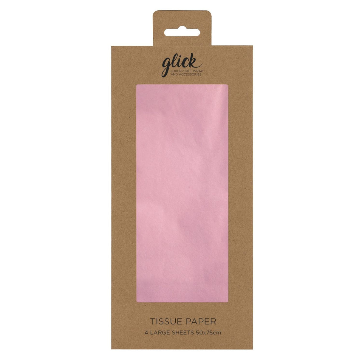 Glick Tissue Paper Large Sheets - (Pack of 4) - Light Pink