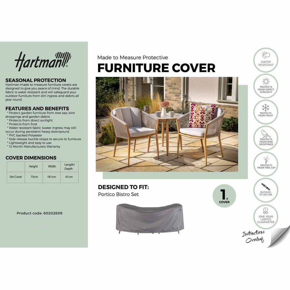 Hartman Portico Bistro Set Covers