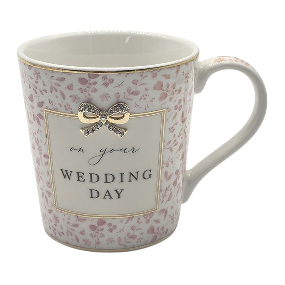 Hearts Design 9cm On Your Wedding Day Mug