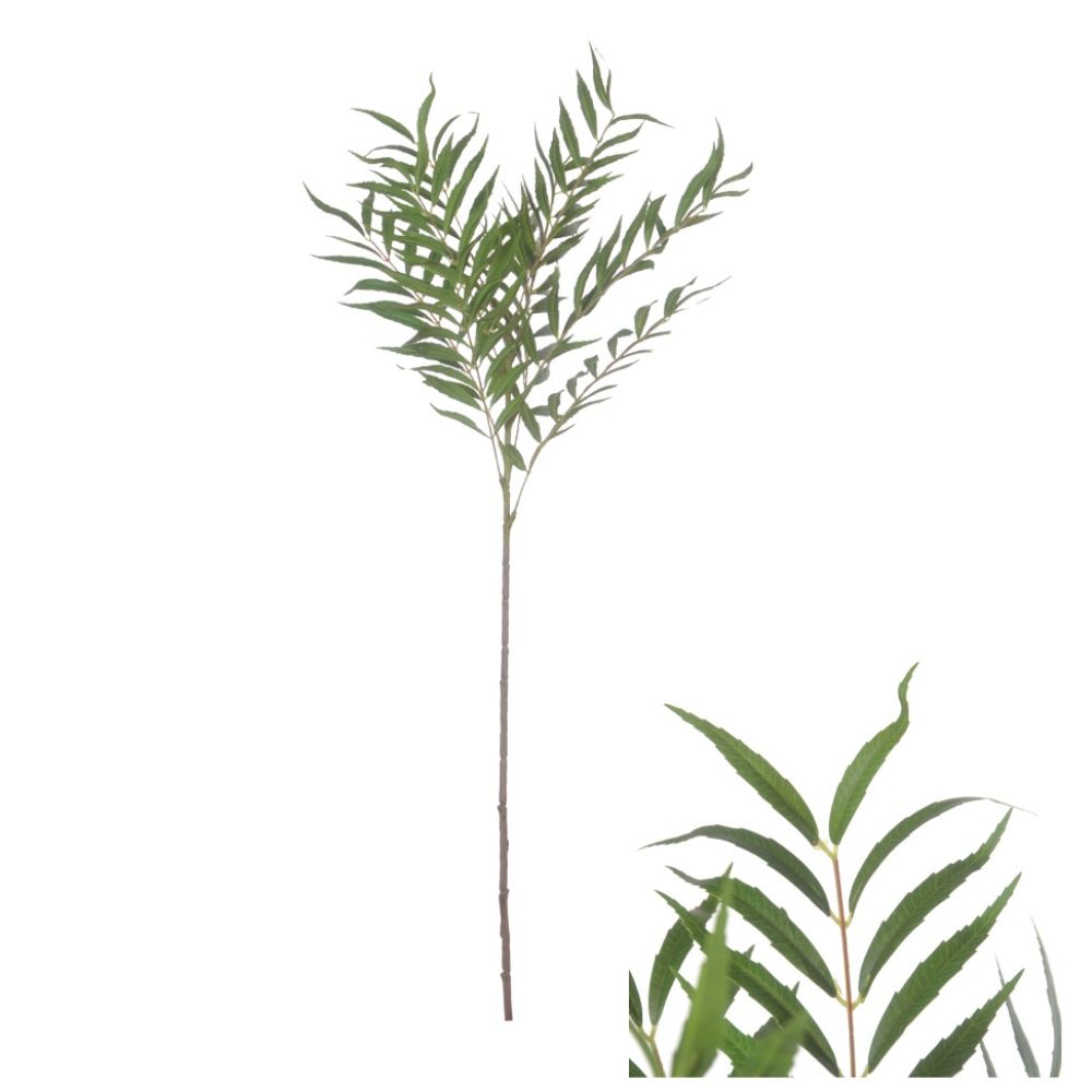 Hogewoning 100cm Artificial Leaf Branch - Green