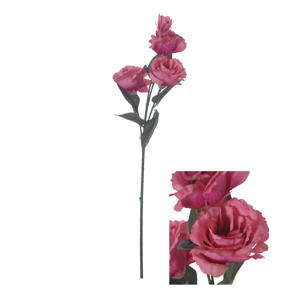 Hogewoning 70cm Lisianthus Artificial Flower Stem - Pink