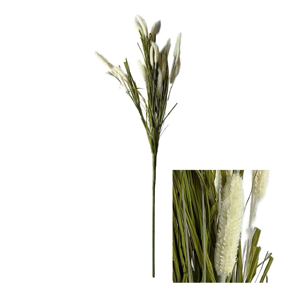 Hogewoning 70cm Setaria Artificial Flower Stem - White