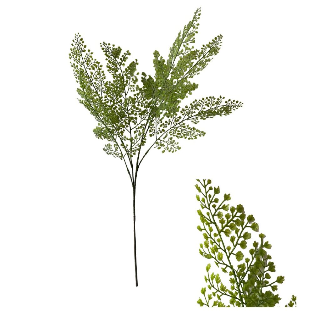 Hogewoning 78cm Artificial Adianthum Foliage Branch - Green