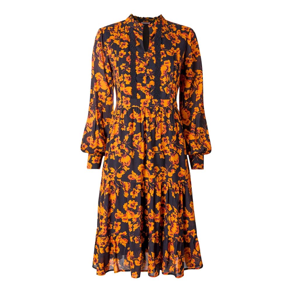 Joe Browns Autumnal Florals Dress - Black