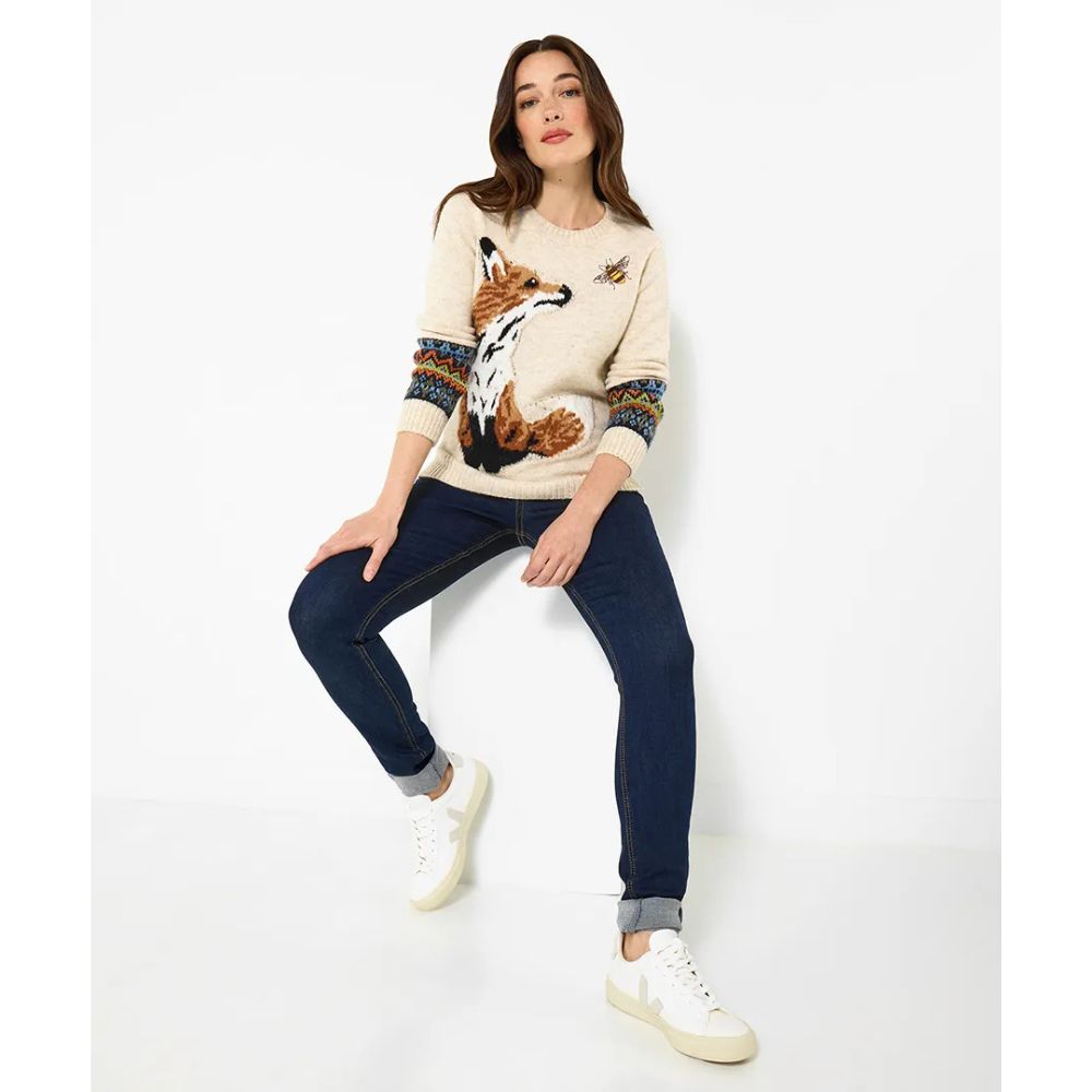 Joe Browns Fabulous Fox Jumper - Cream