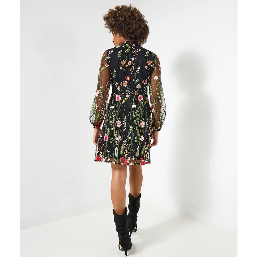 Joe Browns Ophelia Embroidered Dress - Black