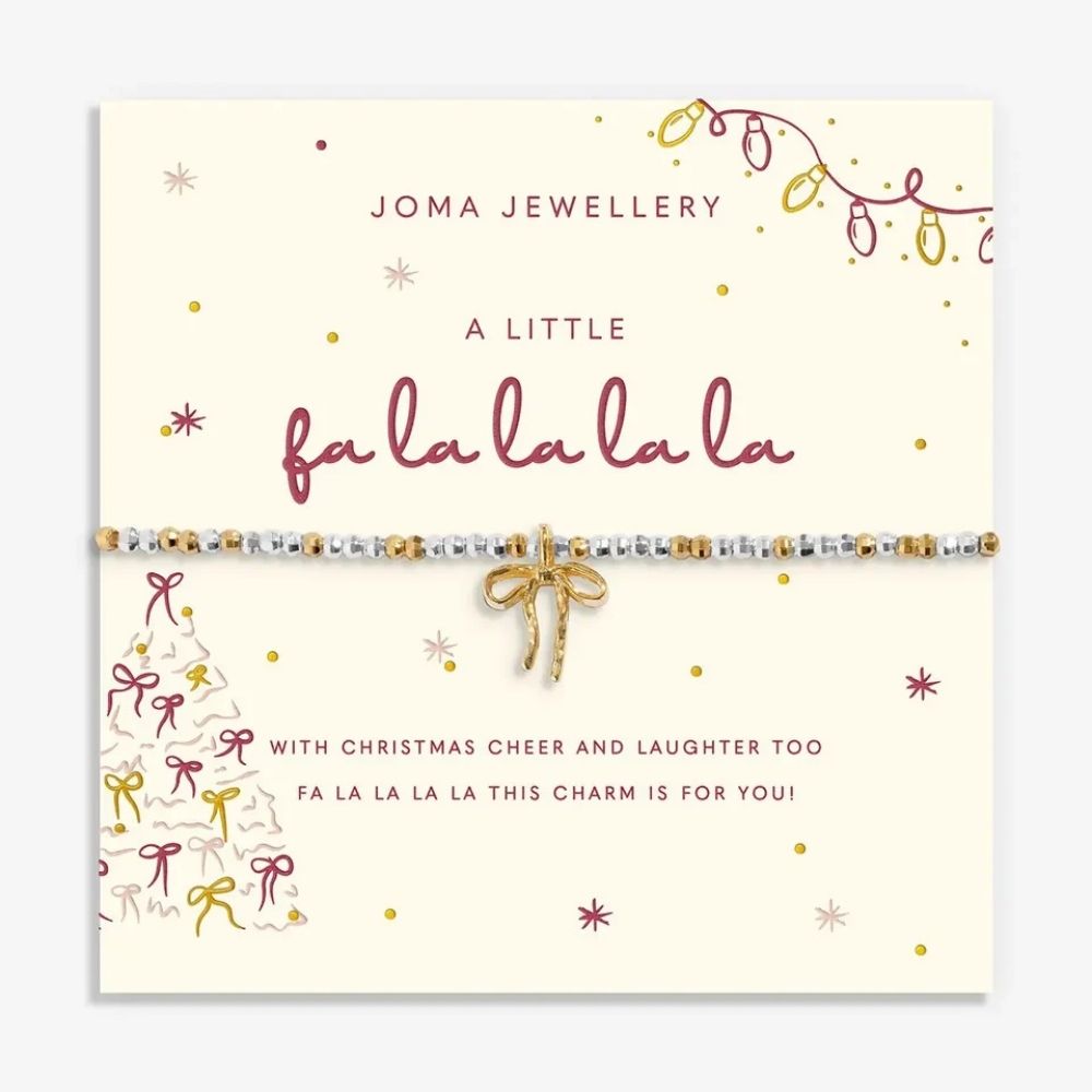 Joma Jewellery A Little 'Fa La La La La' Christmas Bracelet