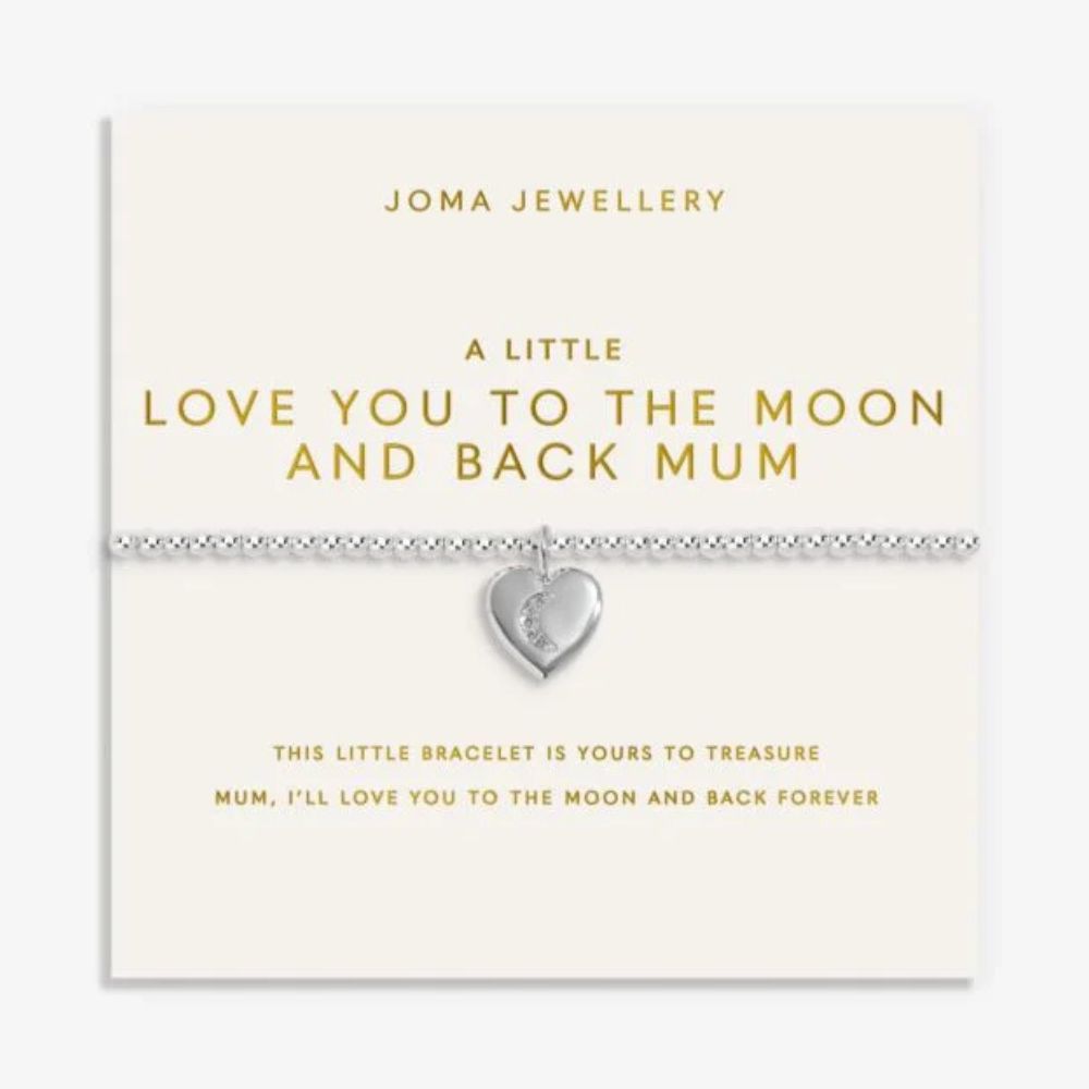 Joma Jewllery Mother's Day A Little 'Love You To The Moon And Back' Bracelet - Silver Plated