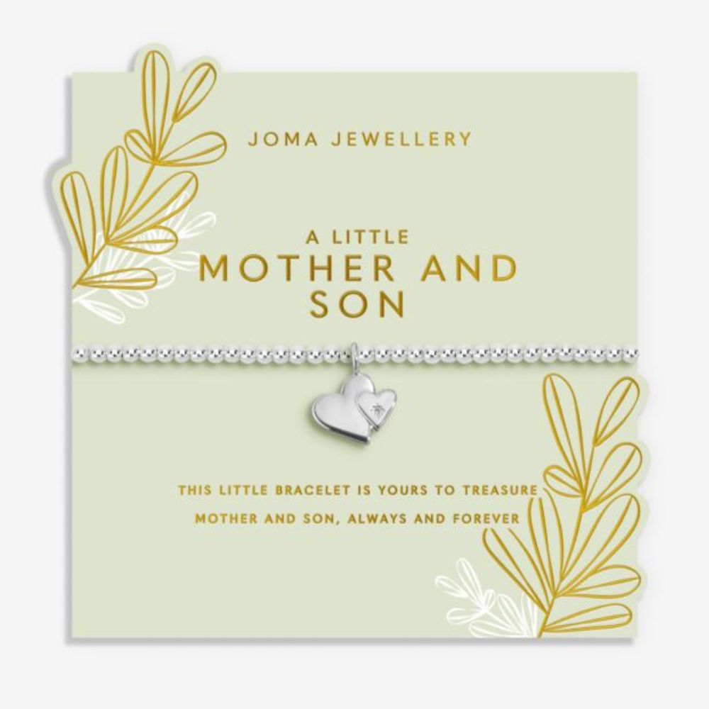 Joma Jewllery Mother's Day A Little 'Mother And Son' Bracelet - Silver Plated