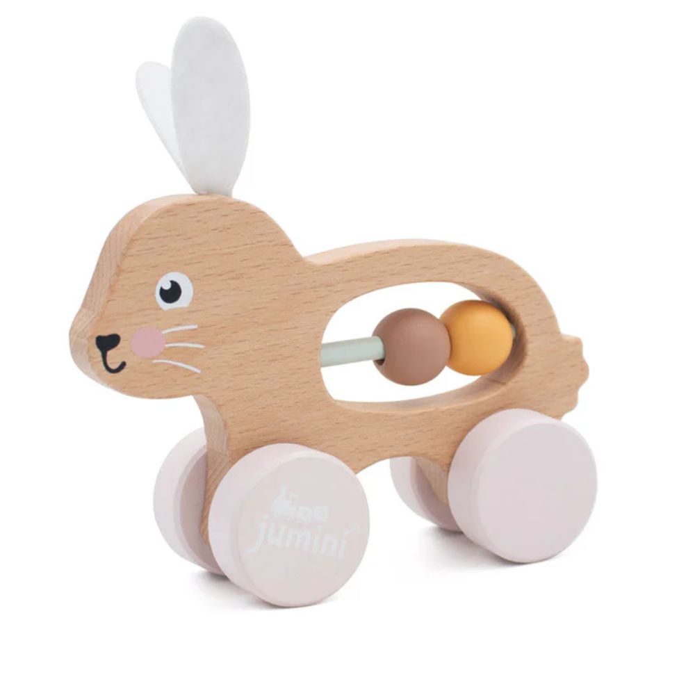 Jumini Limited Edition Wooden Bunny Push Along Bead Coaster