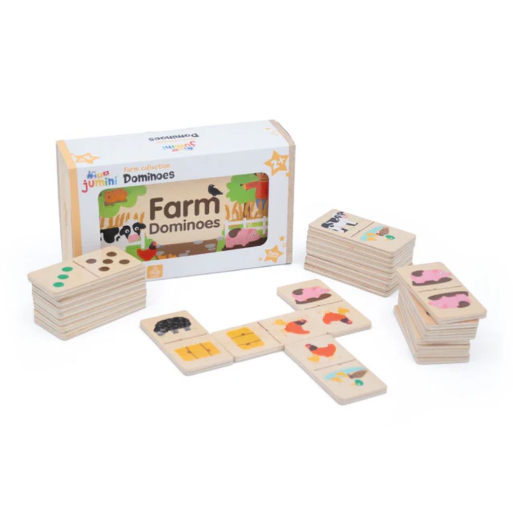Jumini Wooden Farm Dominoes