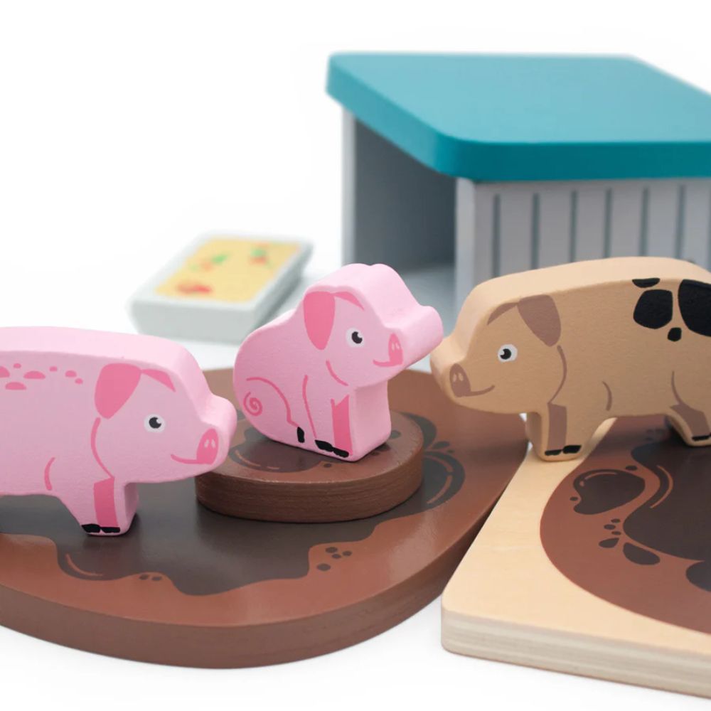 Jumini Wooden Pig Sty Play Set