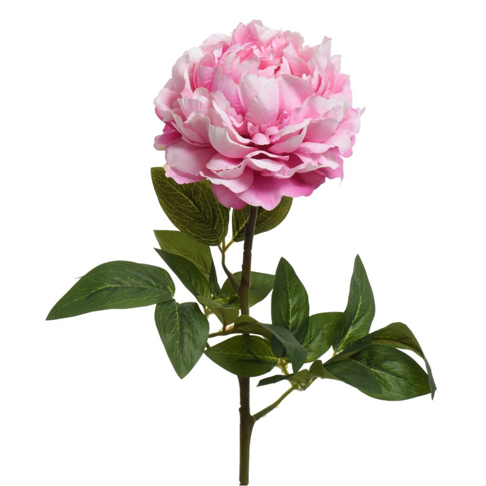 Kaemingk Artificial Polyester Peony Stem - Pink