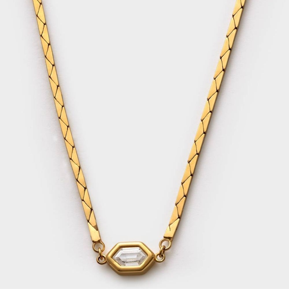 Katie Loxton 42cm Harlequin Waterproof Gold Necklace