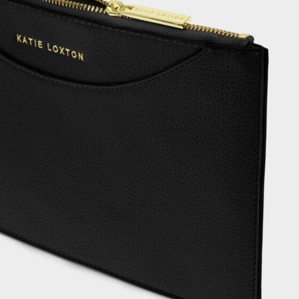 Katie Loxton Black Alba Wristlet Pouch