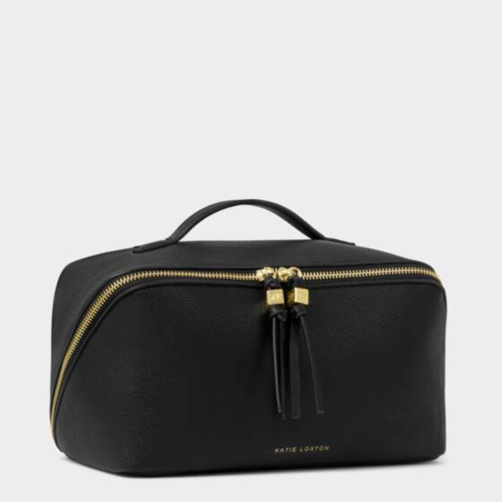 Katie Loxton Black Soho Large Makeup & Wash Bag