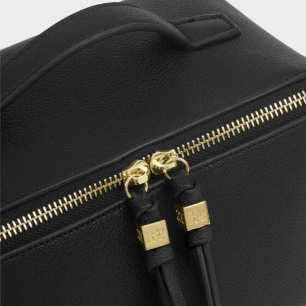 Katie Loxton Black Soho Medium Makeup & Wash Bag