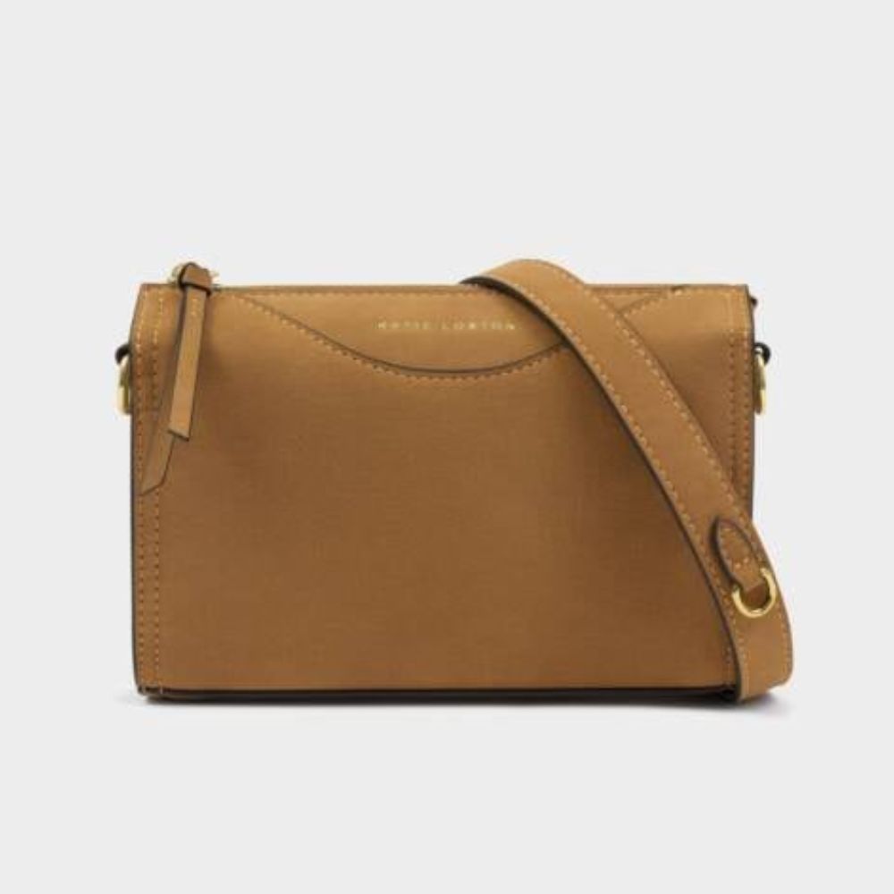 Katie Loxton Caramel Alba Suedette Crossbody Bag