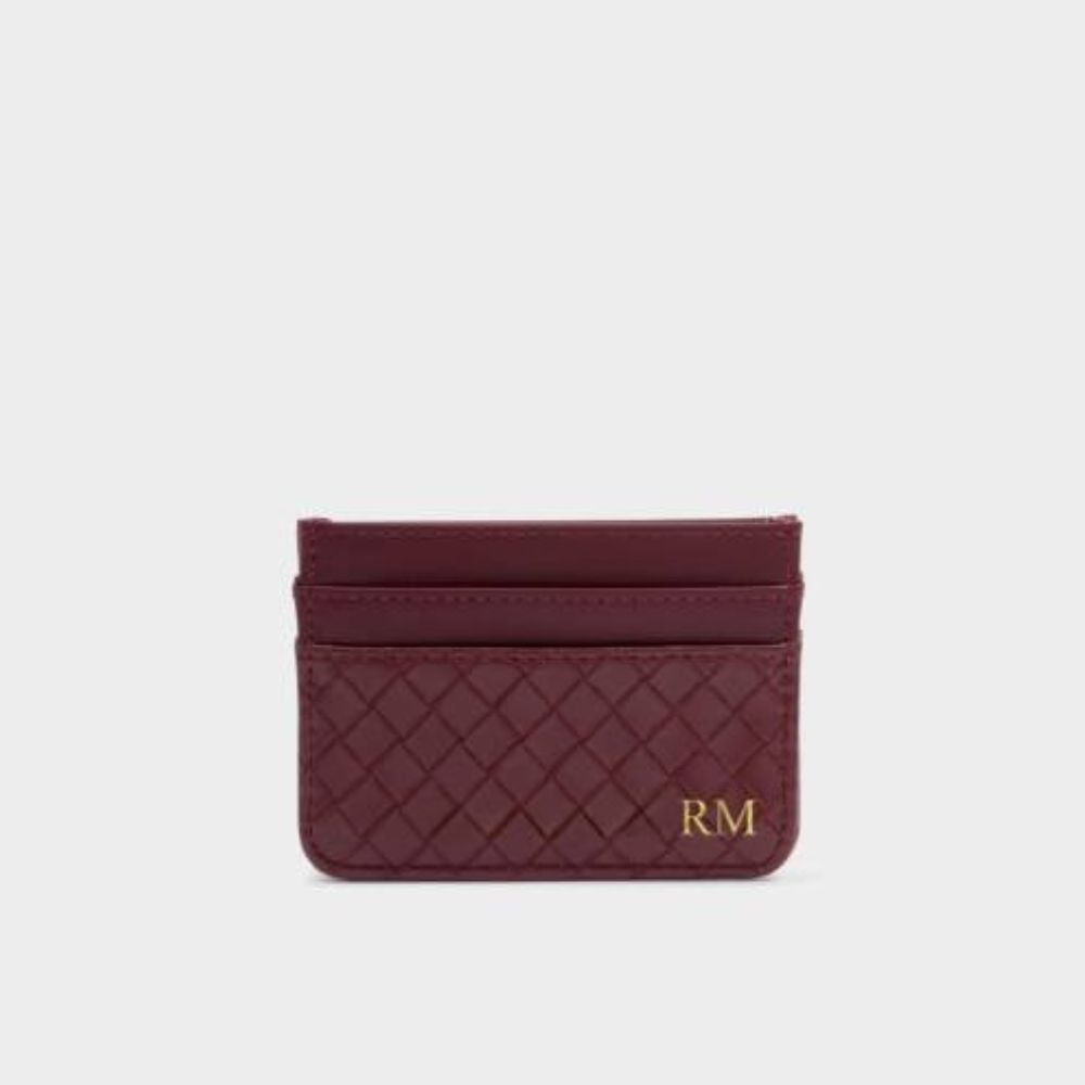 Katie Loxton Cherry Nova Woven Texture Card Holder