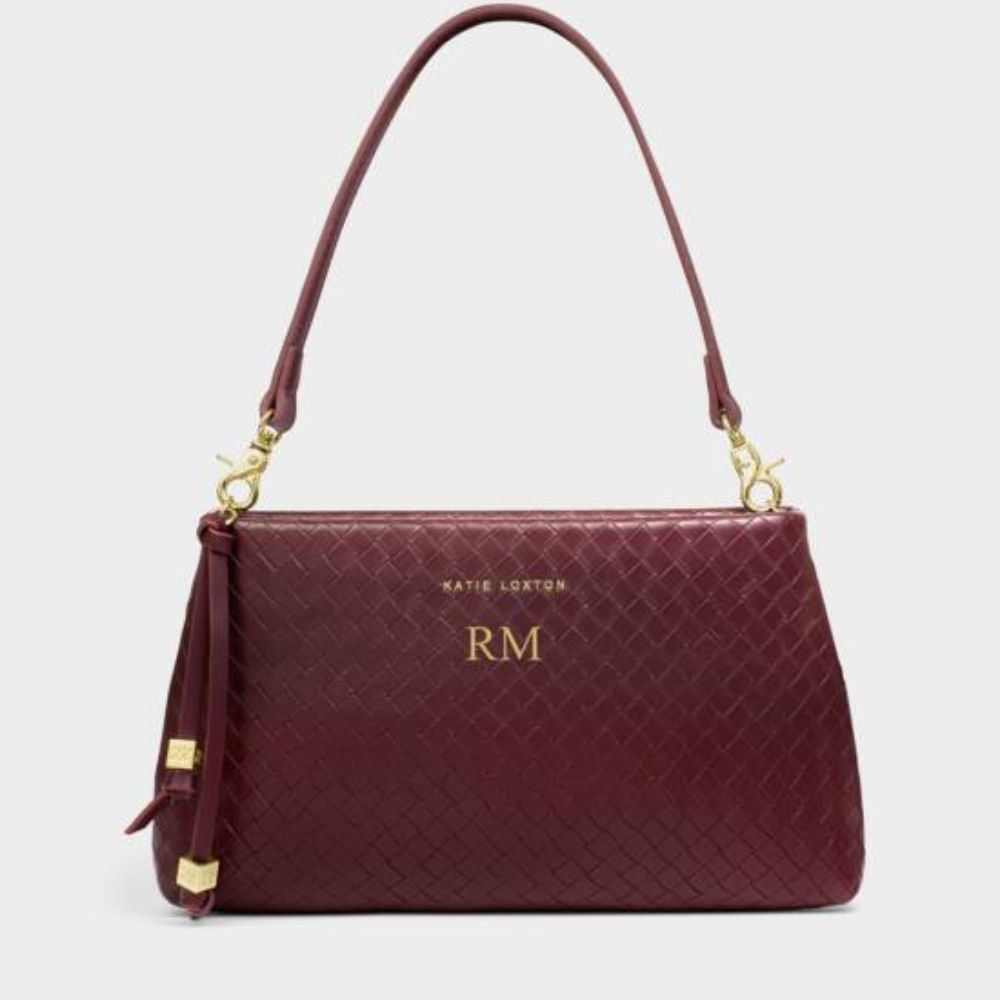 Katie Loxton Cherry Nova Woven Texture Clutch