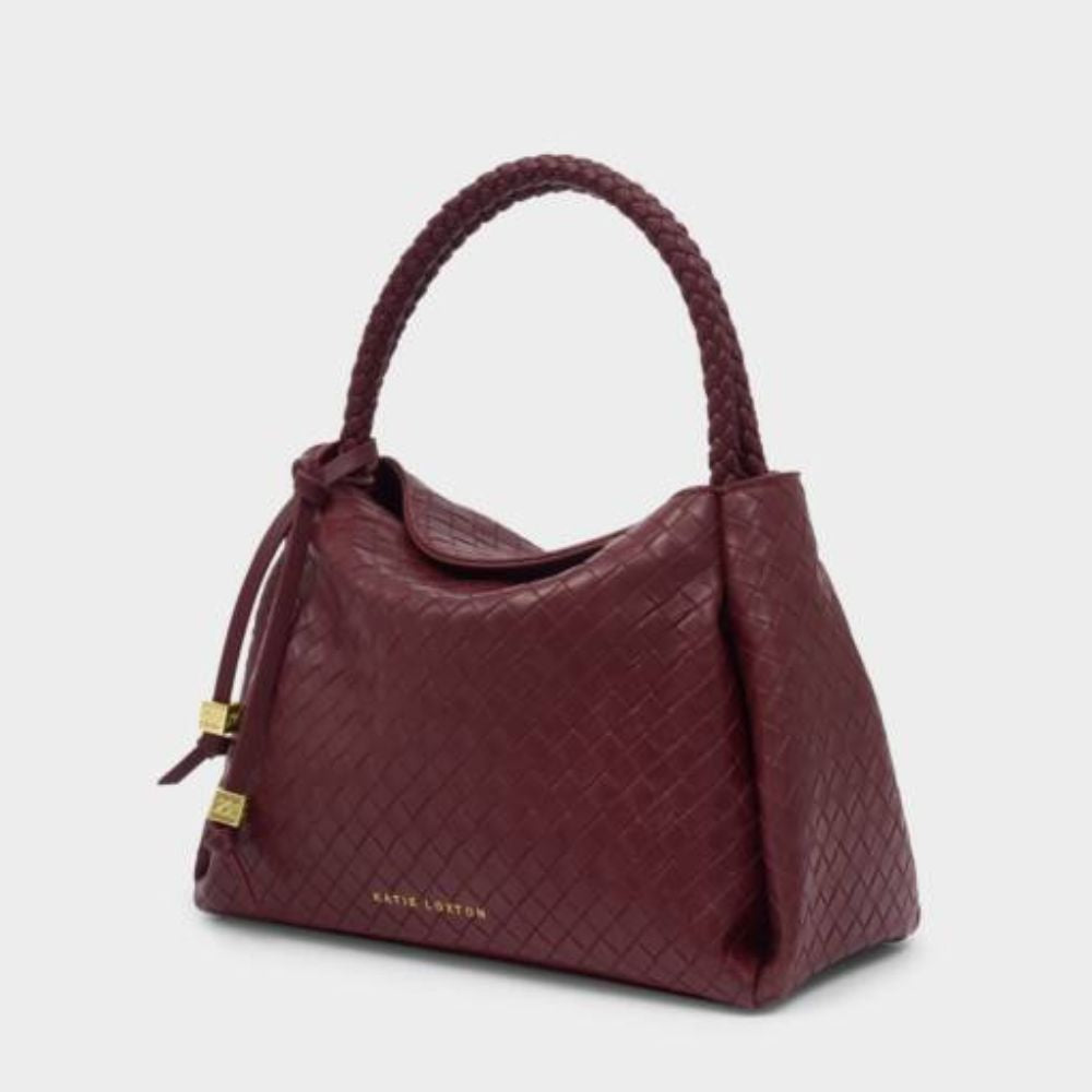 Katie Loxton Cherry Nova Woven Texture Top Handle Bag