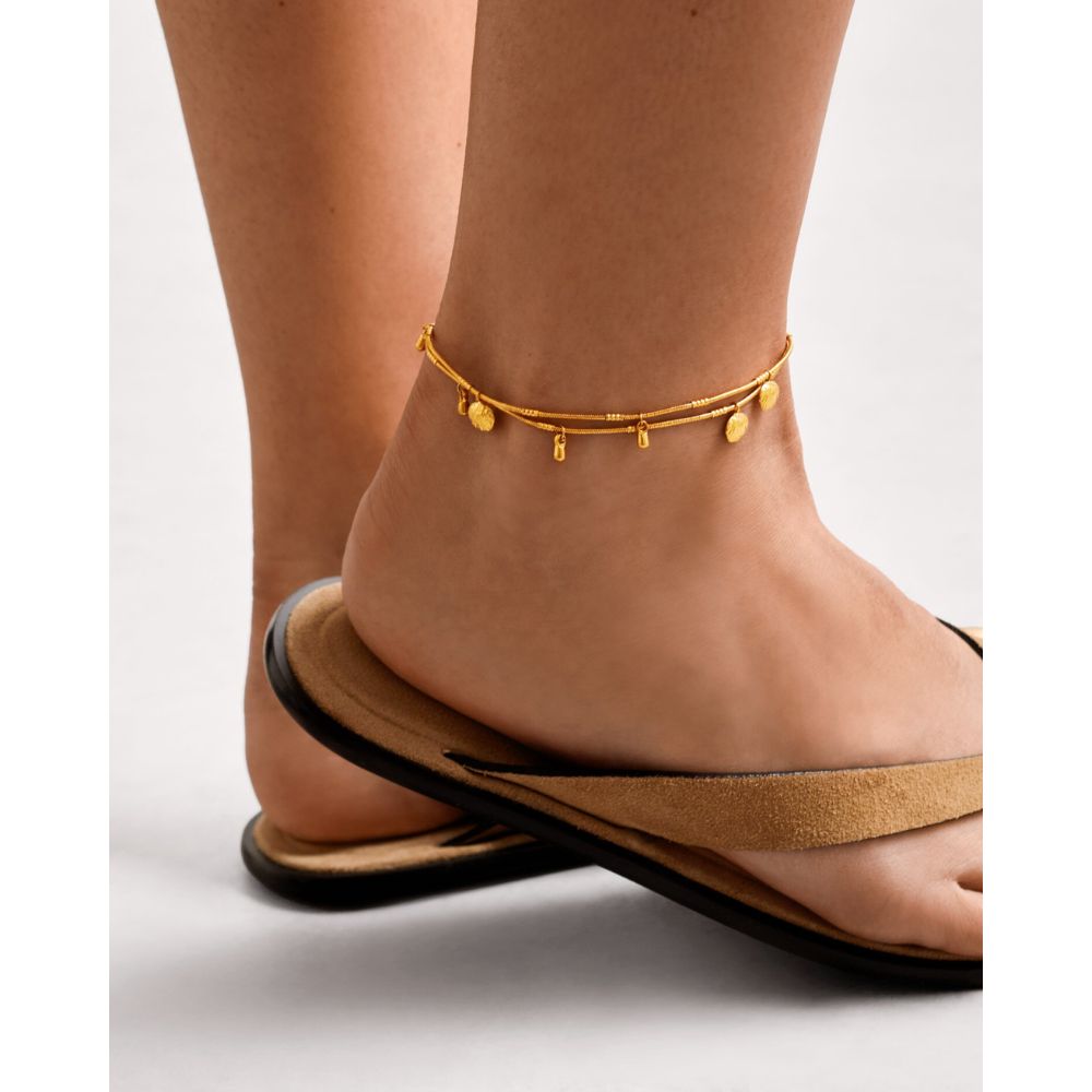Katie Loxton Cochellia Waterproof Anklet - Gold