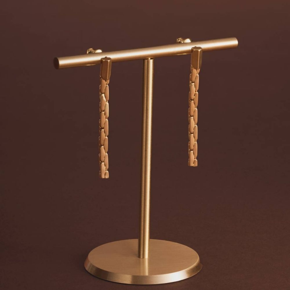 Katie Loxton Harlequin Waterproof Gold Drop Stud Earrings