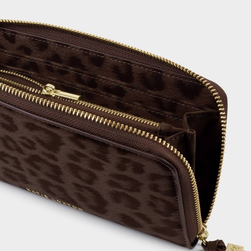 Katie Loxton Large Purse - Chocolate Leopard