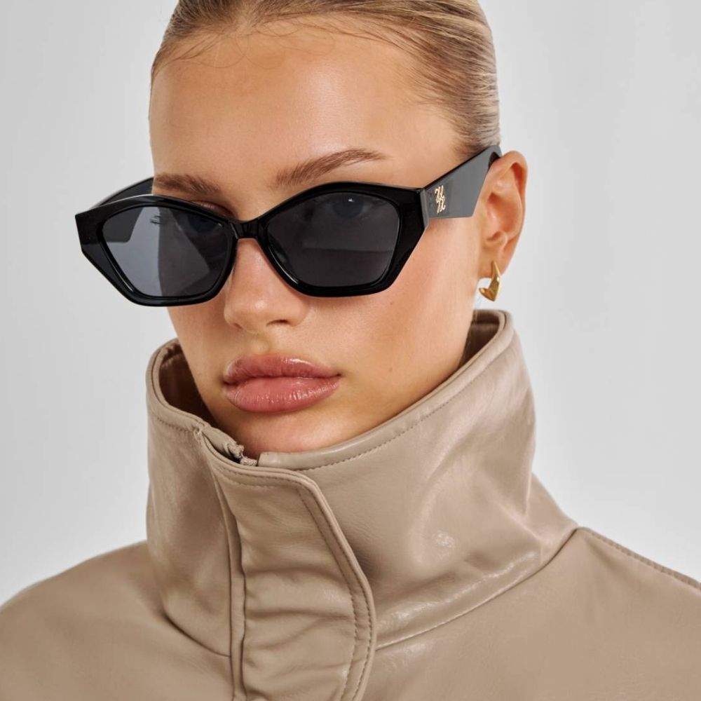 Katie Loxton Lindos Hexagon Sunglasses - Black