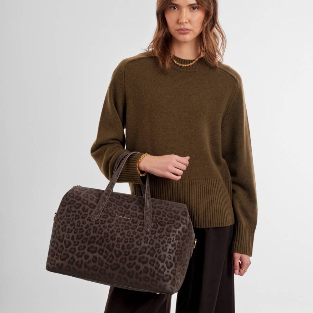 Katie Loxton Milan Cabin Bag - Chocolate Leopard