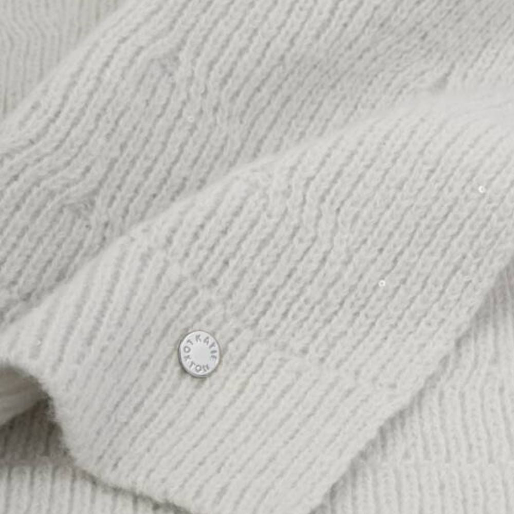 Katie Loxton Pale Grey Sequin Scarf