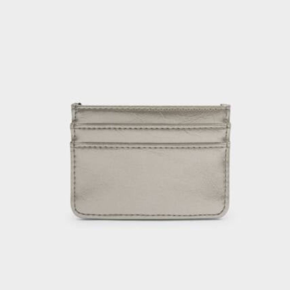 Katie Loxton Pewter Nova Patent Crackle Card Holder