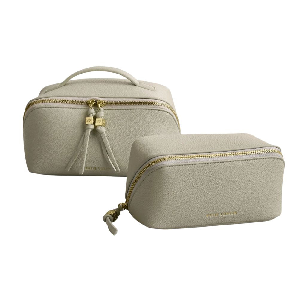 Katie Loxton Soho Medium Makeup & Wash Bag - Green Mist