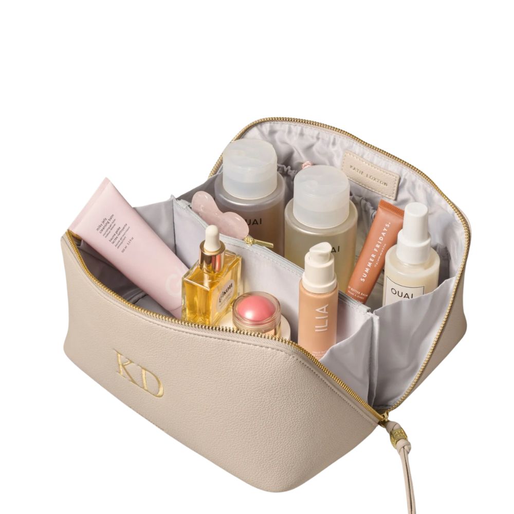 Katie Loxton Soho Medium Makeup & Wash Bag - Oyster
